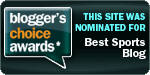 My site was nominated for Best Sports Blog!